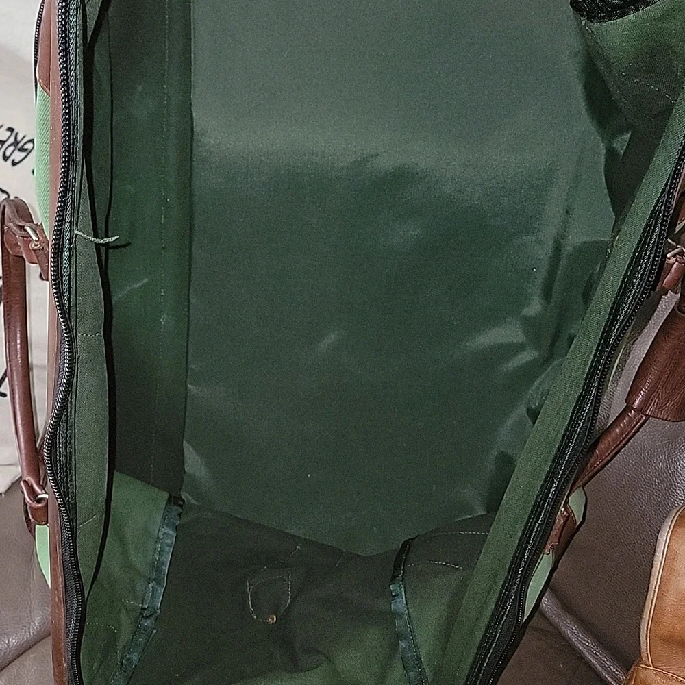 Orvis Vintage Duffle Bag Canvas and Leather Made In USA